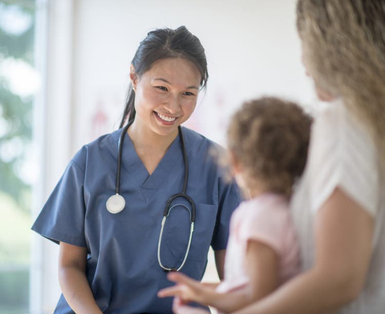 doctor with patient