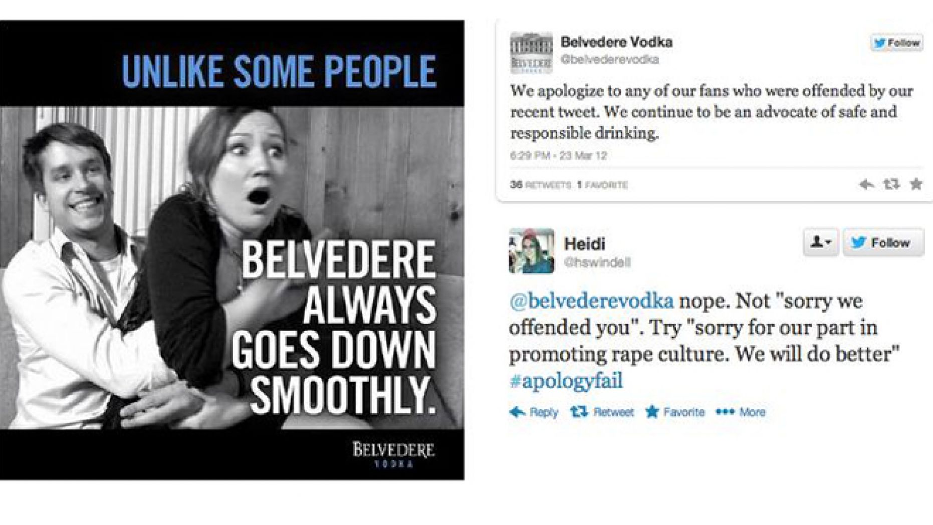 Belvedere social media fail