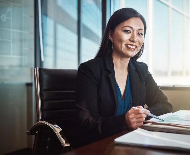 Cropped portrait of a mature businesswoman working in her office