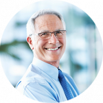 older man smiling