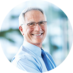 older man smiling
