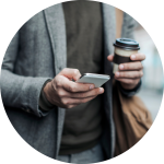 smart phone on the go