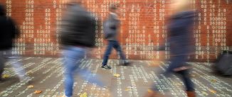 Everyday people walking about in a world described by streams of data.