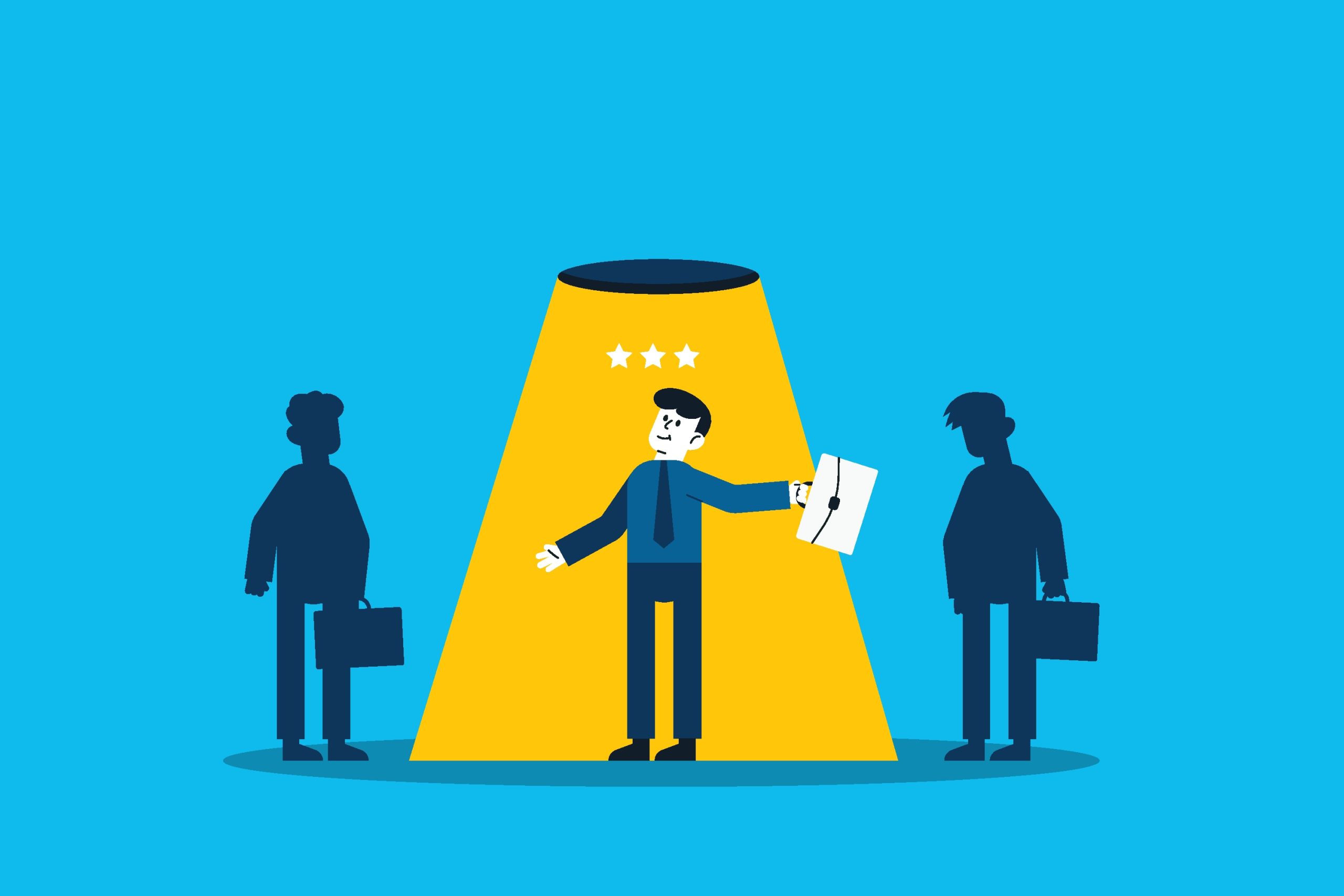 Searching the best candidate or job, Human resources, head hunt, choosing talent for job vacancy or company recruitment concept.